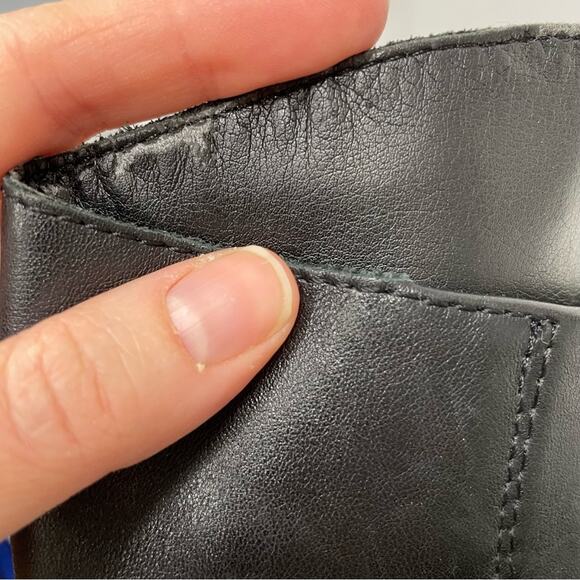 Sam Edelman Black Leather Penny Riding Boots Womens 7 Tall Classic Comfortable - Picture 5 of 13